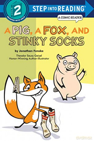 A Pig, a Fox, and Stinky Socks (Step into Reading) - Jonathan Fenske [KSIĄŻKA]