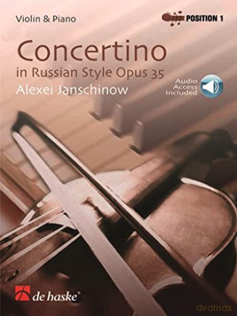 Alexei Janschinow: Concertino in Russian Style Opus 35 [KSIĄŻKA]