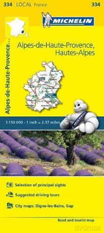 Alpes-de-Haute-Provence, Hautes-Alpes - Michelin Local Map 334: Map (Michelin Local Maps, 334) - Michelin [KSIĄŻKA]