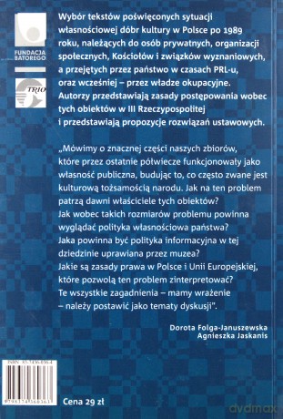 Własność a dobra kultury - Grażyna Czubek i Piotr Kosiewski [KSIĄŻKA]
