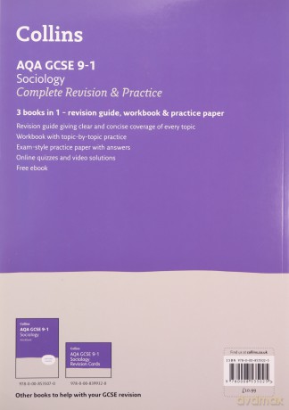 AQA GCSE 9-1 Sociology All-in-One Complete Revision and Practice: Ideal for home learning, 2023 and 2024 exams (Collins GCSE Grade 9-1 Revision) - Collins GCSE [KSIĄŻKA]
