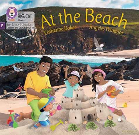 At the Beach: Foundations for Phonics (Big Cat Phonics for Little Wandle Letters and Sounds Revised) - Catherine Baker [KSIĄŻKA]