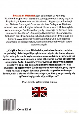 O służbach specjalnych w brytyjskim... - Sebastian Michalak [KSIĄŻKA]