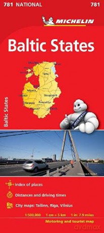 Baltic States - Michelin National Map 781: Map (Michelin National Maps, 782) - Michelin [KSIĄŻKA]