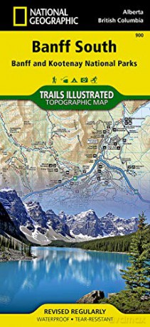 Banff South: Trails Illustrated National Parks (National Geographic Trails Illustrated Map) - National Geographic Maps [KSIĄŻKA]