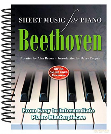 Beethoven: Sheet Music for Piano: From Easy to Advanced; Over 25 masterpieces - Alan Brown [KSIĄŻKA]