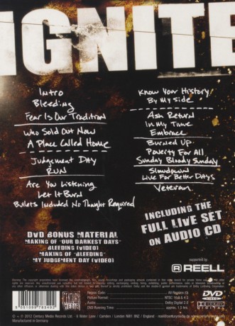 Ignite: Our Darkest Days Live Ltd. Editon (digipack) [CD]+[DVD]