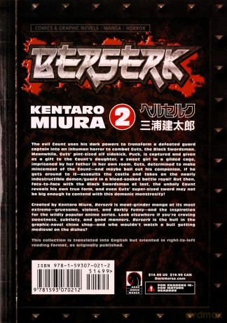 Berserk Volume 2 - Kentaro Miura [KSIĄŻKA]