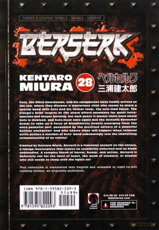 Berserk Volume 28 - Kentaro Miura [KSIĄŻKA]