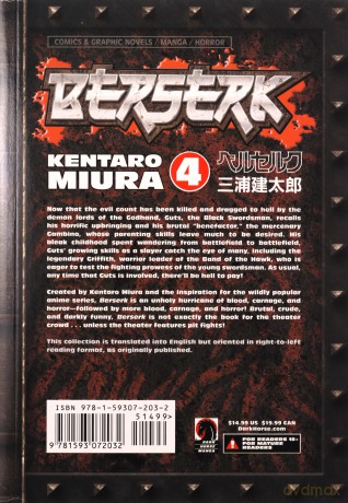 Berserk Volume 4 - Kentaro Miura [KSIĄŻKA]