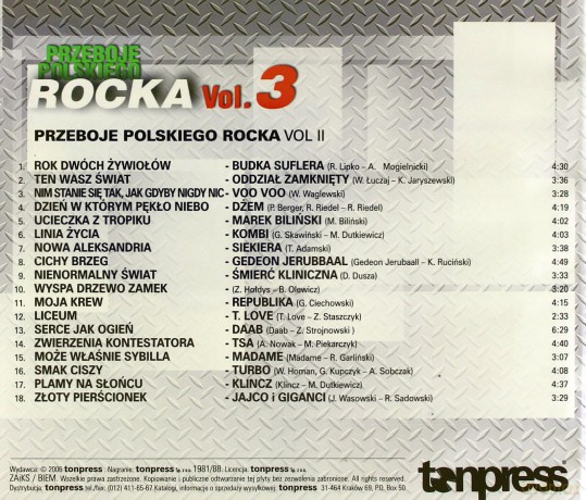 Przeboje Polskiego Rocka vol. 3 [CD]