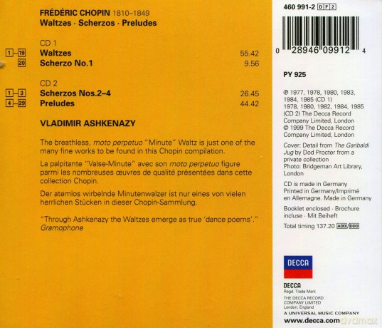 Ashkenazy: Chopin [2CD]