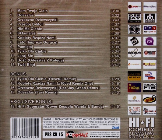 HI-FI: Kobiety, kłamstwa, rozstania [CD]
