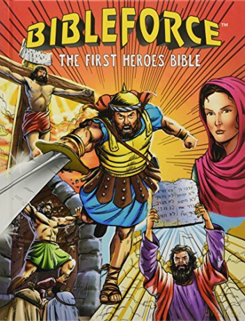 Bibleforce: The First Heroes Bible (Hardback) - Children's Bible Retold in Graphic Novel Style, Ideal for Children Aged 6-10, Perfect Gift Idea, Sunday School Resource - Authentic Media [KSIĄŻKA]