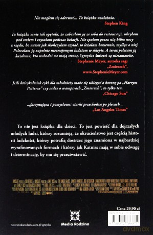 Igrzyska śmierci Tom 1 (okładka filmowa) - Suzanne Collins [książka]