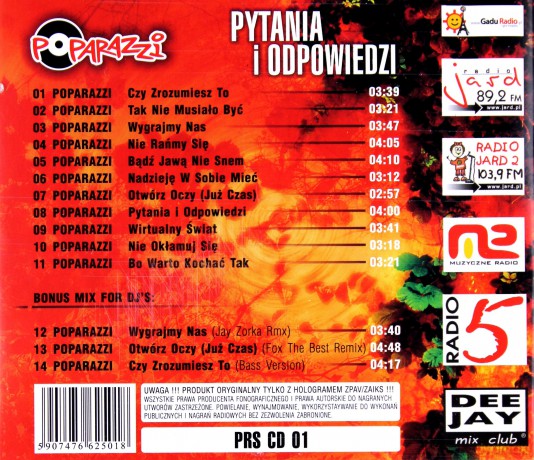 Poparazzi: Pytania I Odpowiedzi [CD]