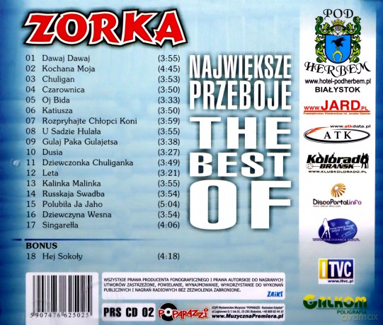 Zorka: Największe Przeboje - The Best Of [CD]