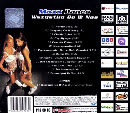 Maxx Dance: Wszystko Co W Nas [CD]
