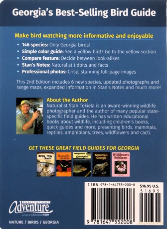 Birds of Georgia Field Guide (Bird Identification Guides) - Stan Tekiela [KSIĄŻKA]