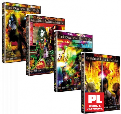 Gankutsuou: Hrabia Monte Christo (Zemsta hrabiego Monte Christo) (odcinki 1-24) Pakiet [4DVD]