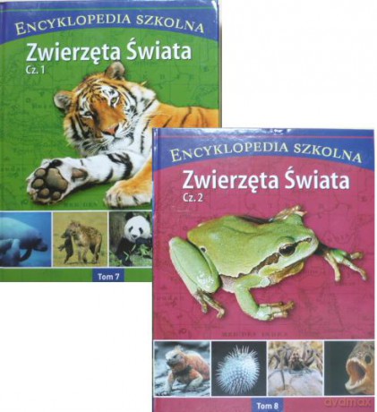 Encyklopedia szkolna: Zwierzęta Świata 1-2 Tom 7-8 Pakiet [2xKSIĄŻKA]