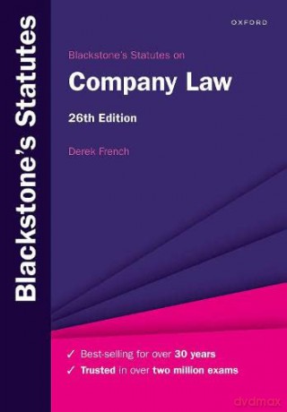Blackstone's Statutes on Company Law (Blackstone's Statute Series) - Derek French [KSIĄŻKA]