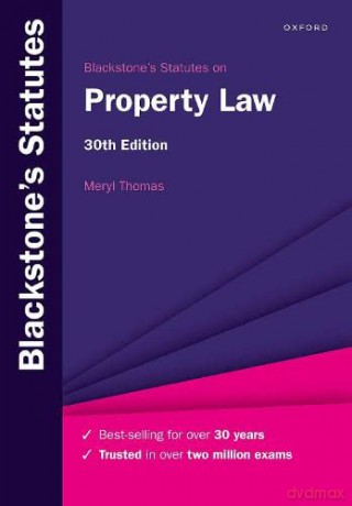 Blackstone's Statutes on Property Law (Blackstone's Statute Series) - Meryl Thomas [KSIĄŻKA]