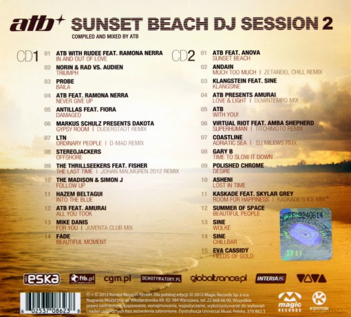 Atb: Sunset Beach DJ Session 2 (PL) (digipack) [2CD]