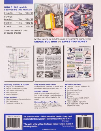 BMW R1200 Dohc Motorcycle Repair Manual - Anon [KSIĄŻKA]