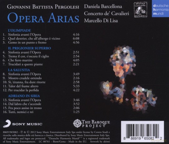 Daniela Barcellona: Giovanni Battista Pergolesi Opera Arias [CD]