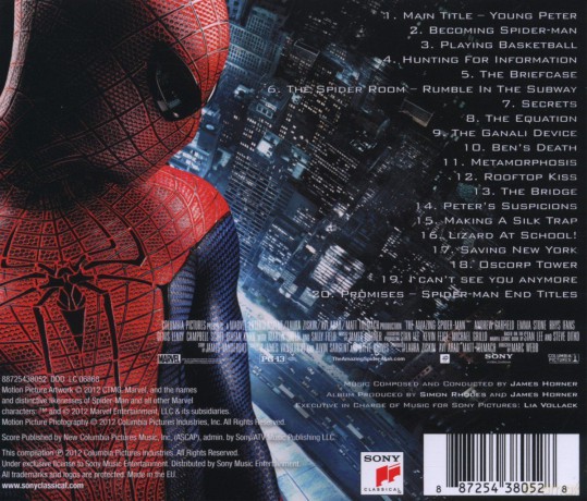 The Amazing Spider-Man soundtrack (Niesamowity Spider-Man) (James Horner) [CD]
