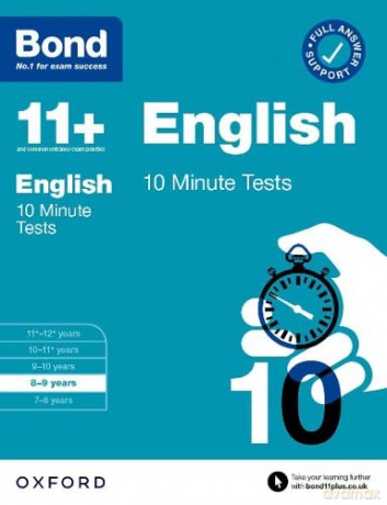 Bond 11+: Bond 11+ English 10 Minute Tests with Answer Support 8-9 years - Sarah Lindsay [KSIĄŻKA]