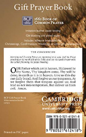 Book of Common Prayer, Gift Edition, White CP221 601B White - Cambridge University Press [KSIĄŻKA]
