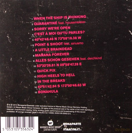 Bonaparte: Sorry Were Open [CD]
