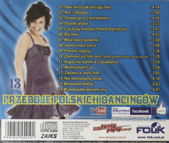 Przeboje polskich dancingów vol.13 [CD]