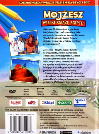 Mojżesz - Wielki Książę Egiptu [KSIĄŻKA]+[DVD]