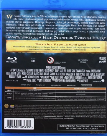 Harry Potter i Książę Półkrwi [Blu-Ray]