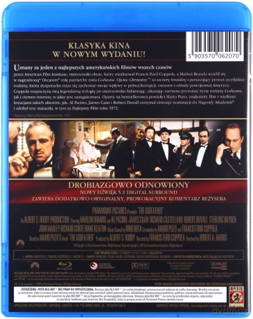 Ojciec Chrzestny / Ojciec Chrzestny 2 / Ojciec Chrzestny 3 (odnowiona edycja) Pakiet [3xBlu-Ray]