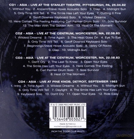Asia: Quadra [4CD]