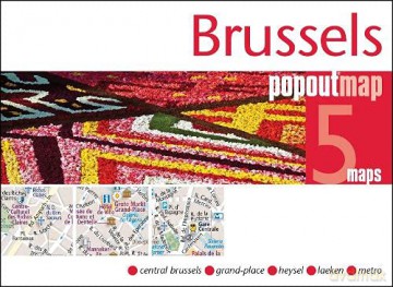 Brussels Popout Map (PopOut Maps) - PopOut Maps [KSIĄŻKA]