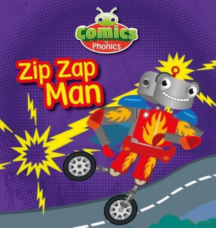 Bug Club Comics for Phonics Set 12 Yellow Zip Zap Man - Monica Hughes [KSIĄŻKA]