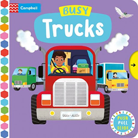 Busy Trucks (Campbell Busy Books, 63) - Campbell Books [KSIĄŻKA]