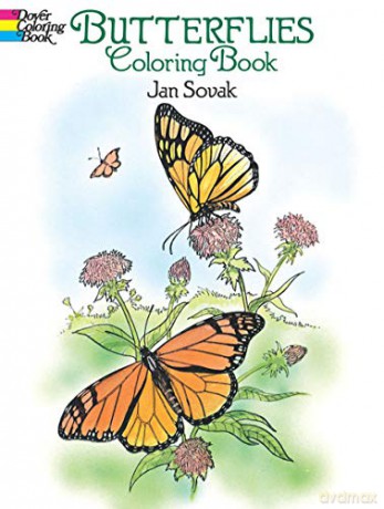 Butterflies Coloring Book (Dover Nature Coloring Book) - Jan Sovak [KSIĄŻKA]