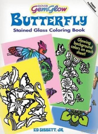 Butterfly (Dover Nature Stained Glass Coloring Book) - Ed Sibbett [KSIĄŻKA]
