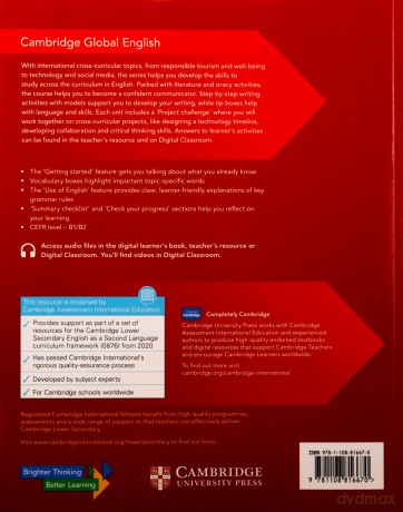 Cambridge Global English Learner's Book 9 with Digital Access (1 Year): for Cambridge Lower Secondary English as a Second Language (Cambridge Lower Secondary Global English) - Christopher Barker [KSIĄŻKA]
