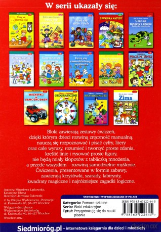Przygotowuję się do nauki pisania 5-6 lat [KSIĄŻKA]