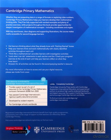 Cambridge Primary Mathematics Learner's Book 6 with Digital Access (1 Year) (Cambridge Primary Maths) - Mary Wood [KSIĄŻKA]