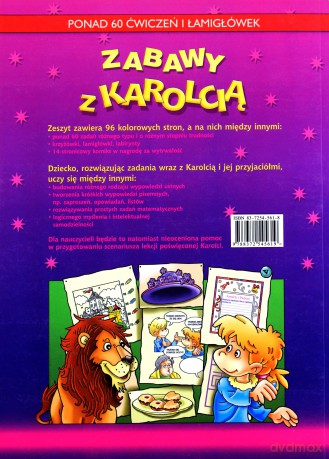 Zabawy z Karolcią. Ponad 60 ćwiczeń i łamigłówek [KSIĄŻKA]
