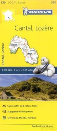 Cantal, Lozire - Michelin Local Map 330: Map (Michelin Local Maps, 330) - Michelin [KSIĄŻKA]