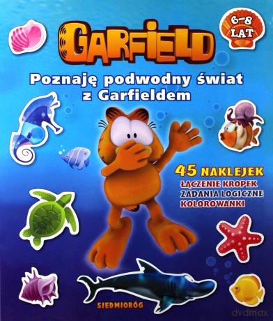 Poznaję podwodny świat z Garfieldem (naklejanka 6-8 lat) [KSIĄŻKA]
